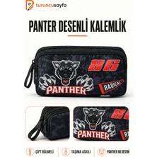 Maison Luré Kalem Kutusu Çift Bölmeli Siyah Kalem Çantası, Pratik ve Şık Tasarım