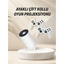 Maison Luré Projeksiyon Perdesi Taşınabilir Çift Kollu Android 4K Akıllı Projeksiyon Cihazı