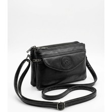 Esuşş Kadın Siyah Çok Fonksiyonlu Mini Çapraz Askılı Çanta & Cüzdan Clutch