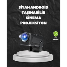 Maison Luré Projeksiyon Perdesi Kablosuz Wifi6 ve Bluetooth 5.0 Teknolojili Projektör, Yüksek Performanslı Görsel Deneyim