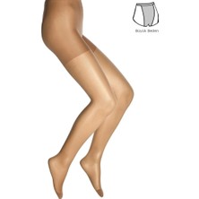 Dore Kadın Büyük Beden Fit 15 Külotlu Çorap - Bronz