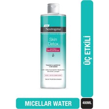Neutrogena Skin Detox Üç Etkili Misel Su 400 ML Tüm Cilt Tipleri İçin Temizleyici Etki
