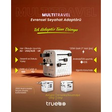 Truebo Multitravel Travel Adapter & Charger – Evrensel Seyahat Adaptörü