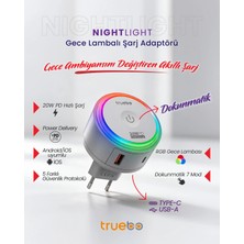 Truebo NightLight USB Type-C RGB Gece Lambası Adaptör