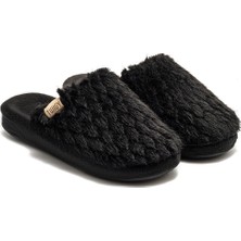 Twigy Jenny Peluş Kadın Ev Terliği Siyah 37/41