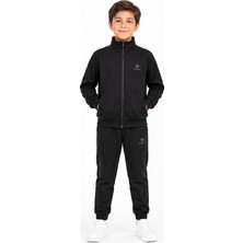 Tommy Life Unisex Çocuk Eşofman Takımı 2 Iplik SIYAH-11337