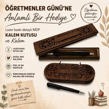Maison Luré Kalem Kutusu Öğretmenler Günü Özel Kalem ve Ahşap Seti