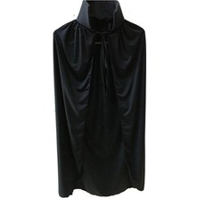 Lovesta Home Siyah Yakalı Pelerin - Vampir Pelerin - Dracula Pelerin 90 cm