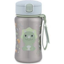 Skip Hop Besties Squad Pipetli Paslanmaz Çelik Suluk - Dinozor