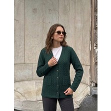 Onno Style Kendinden Desenli Jakarlı Kadın Ceket