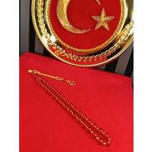 Anemore Collection Ateş Kehribar Tesbih Vip Serisi Kırmızı Renk