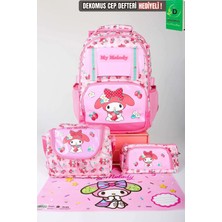 Maison Luré Kalem Kutusu Büyük Boy Okul Seti, Termos, Beslenme ve Kalem Çantası, Renkli ve Şık