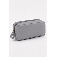 Maison Luré Kalem Kutusu Şık Unisex Gri Kalemlik, 20X10X3CM, Tek Gözlü Organizer