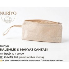 Maison Luré Kalem Kutusu Organik Pamuk Ham Bez Kalemlik 50 Adet, Boyanabilir, 10X20 cm