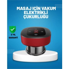 Maison Luré Masaj Cihazı Elektrikli Vakumlu Çukurluk Masaj Aleti, Isıtmalı ve Kırmızı Işıklı Terapi Seti