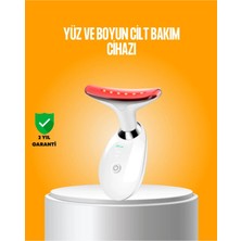 Maison Luré Masaj Cihazı Çok Fonksiyonlu Boyun ve Yüz Bakım Cihazı, Ems, Temizleme, Sıcak Masaj, Renkli Işık