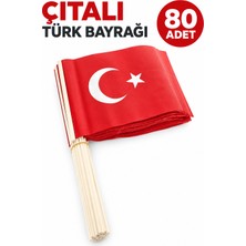 Vatan-Buket Çıtalı Türk Bayrağı Küçük Boy 12 x 22,5 cm – 80’li Paket