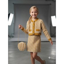 Yami Kids Kız Çocuk Kazayağı Model 3'lü Triko Takım