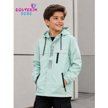 Gültekin Bebe Mıss Crıspy Cool Nakışlı Erkek 9-12 Yaş Yağmurluk -BE104472596 - Su Yeşili