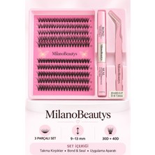 Milano Beautys Profesyonel Parça Kirpik Seti ile Doğal Bakışlar