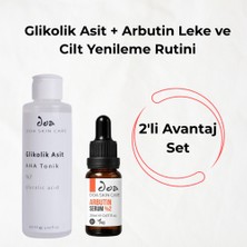 Doa Kozmetik Glikolik Asit + Arbutin Leke ve Cilt Yenileme Rutini Leke Karşıtı Peeling 2'li Set