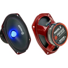Reiss Audio RS-M69LX 6*9 Oval Midrange Işıklı Göbek 300W 100W Rms