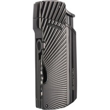 Quantoro 05-57 Puro Delicili İğneli Jet Alev Puro Çakmağı/Gunmetal