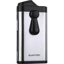 Quantoro 05-60 Puro Delicili Çift Jet Alev Puro Çakmağı/Chrome