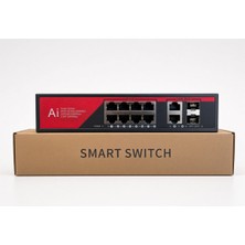 Ezcool EZ-08PSX-SFP 8 Port 8ge+2ge+2sfp 120W Gigabit Poe Switch