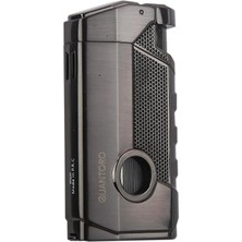 Quantoro 05-59 Puro Delicili Üçlü Jet Alev Puro Çakmağı/Gunmetal