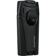 Quantoro 05-49 Çift Jet Alev Puro Çakmağı/Black