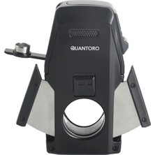 Quantoro 05-62 Puro Kesicili Delicili Çift Jet Alev Puro Çakmağı/Black