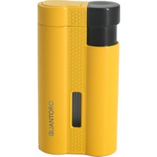 Quantoro 05-61 Puro Delicili Üç Jet Alev Puro Çakmağı/Black Yellow