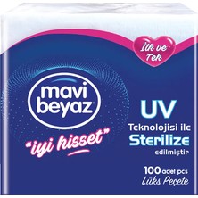 Mavi Beyaz Peçete 30x30 cm 100'lü
