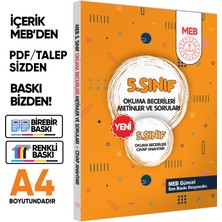 Karakutu Yayınları 5.Sınıf Maarif SİSTEM MEB Yardımcı Kaynakları Okuma Becerileri Kitabı BASKI ÜCRETİ