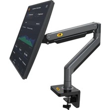 Nb North Bayou G42 Gazlı Yaylı Monitör Kolu, 27-40 Inç, 2-12 kg Taşıma Kapasiteli, Vesa 75X75/100X100, Masa Kelepçeli, Ergonomik, Siyah