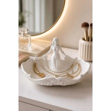 Maison Luré Makyaj & Takı Organizeri Kadın Figürlü Takılık ve Mücevher Düzenleyici, Dekoratif Kase, 3D Baskı