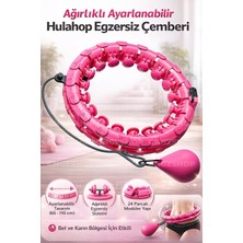 tr ağırlıklı ayarlanabilir  egzersiz çemberi, pembe, 65-110 cm