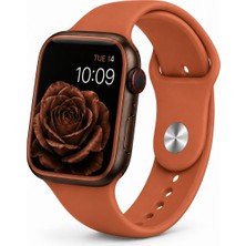 Alstrap Apple Watch 12-11-10 (46MM) 9 8 7 (45MM) 6 5 4 Se (44MM) Uyumlu Silikon Kordon Kayış