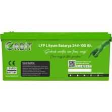 Orbit 24V 100AH Kasa Tipi Lityum Akü Lifepo4 Batarya Abs Kasa