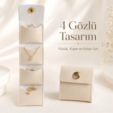 Maison Luré Makyaj & Takı Organizeri Mini Takı Organizer Çantası, Yüzük, Küpe ve Kolye Saklama Kapağı