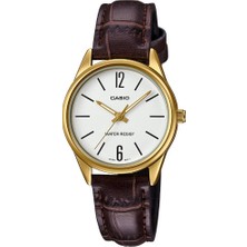 Casio Casıo LTP-V005GL-7B Deri Kordon Kahverengi Kadın Kol Saati