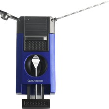 Quantoro 05-64 Puro Kesicili Delicili Çift Jet Alev Çakmağı/Blue
