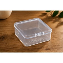 Maison Luré Makyaj & Takı Organizeri Şeffaf Plastik Organizer Kutu 50'li Set, 6.5x6.5x2.5 Cm, Saklama Çözümleri