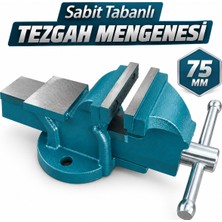 Badem10 HD11075 Tezgah Mengenesi 75 mm 7.5 cm Sabit Tabanlı Örslü Masa Mengenesi 9,5 cm Ağız Açıklığı