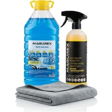 Magurex Kışlık Cam Suyu 3l + Nano Temizleyici 800ML + Mikrofiber Temizlik Bezi Seti