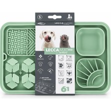 M-Pets Lecca Pro 6in1 Yavaş Beslenme ve Yalama Matı Yeşil S