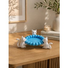 Maison Luré Makyaj & Takı Organizeri Sevimli 3D Kedi Tasarımlı Dekoratif Takı ve Aksesuar Organizeri