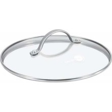 GreenPan Cam Kapak 24 cm