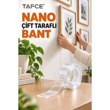 Tafce Yüksek Nano Kaliteli 2 Metre Çift Taraflı Bant Suya Dayanıklı ve Kolay Uygulama Özelliği